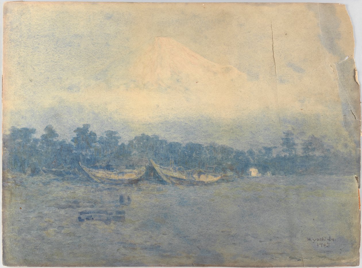 Fuji fjellet av Hiroshi Yoshida