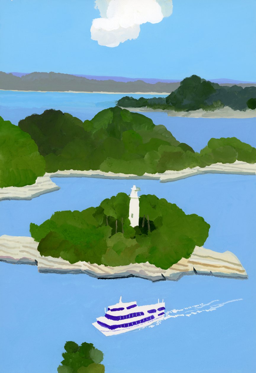 Sightseeingbåt av Hiroyuki Izutsu