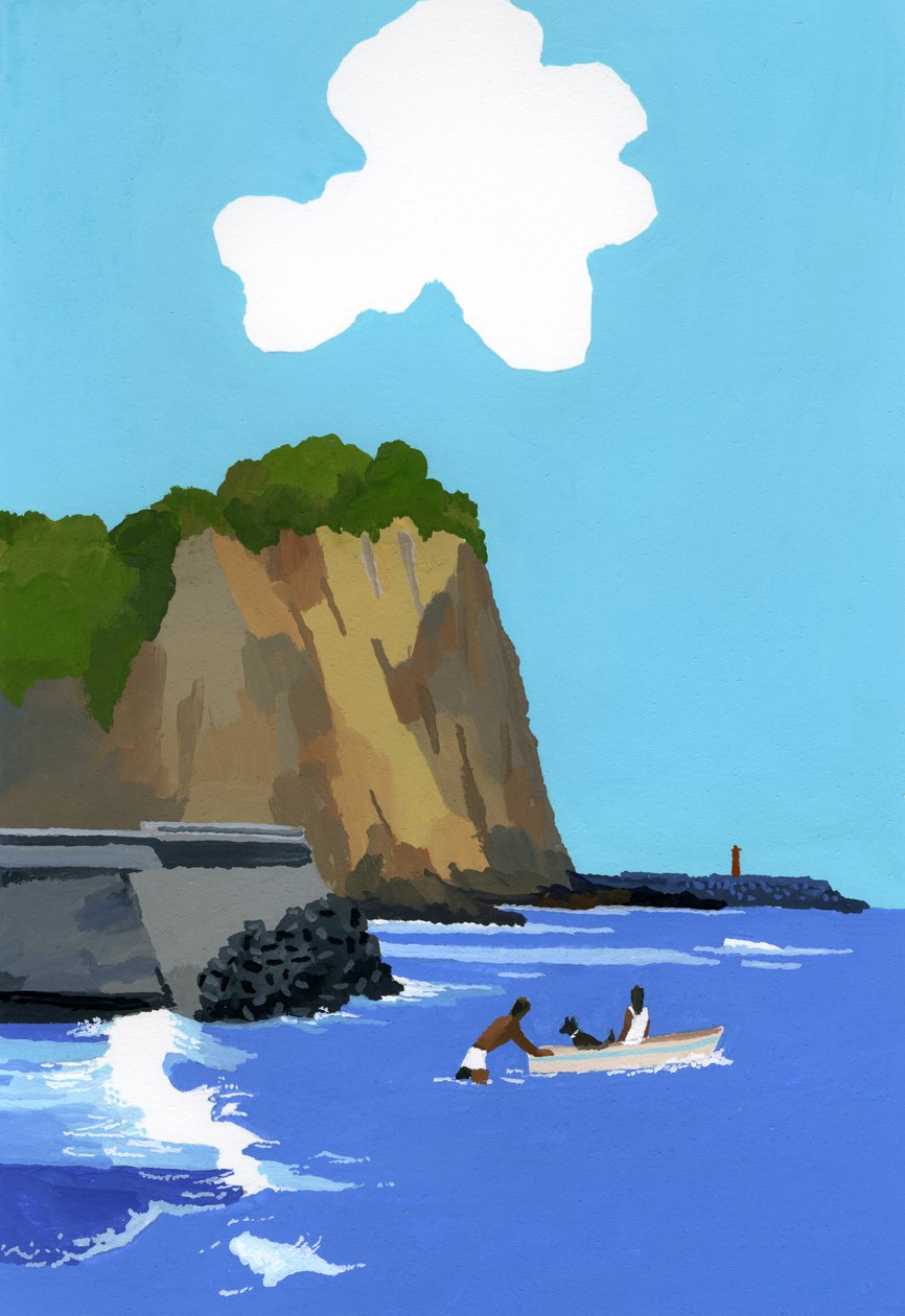 Sommer og sjø og båt. av Hiroyuki Izutsu