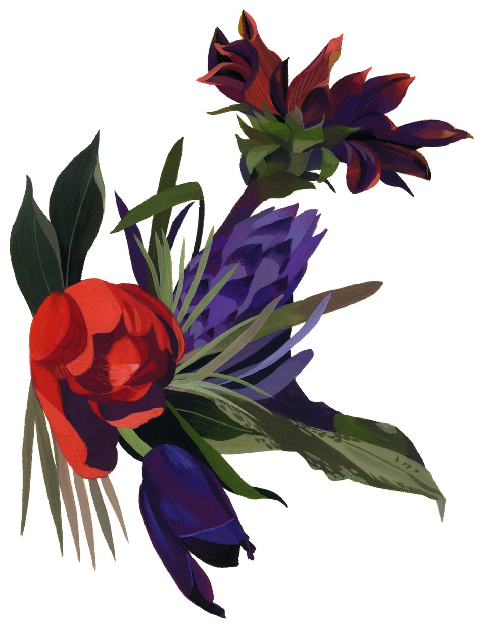 Tulipaner og georginer. av Hiroyuki Izutsu