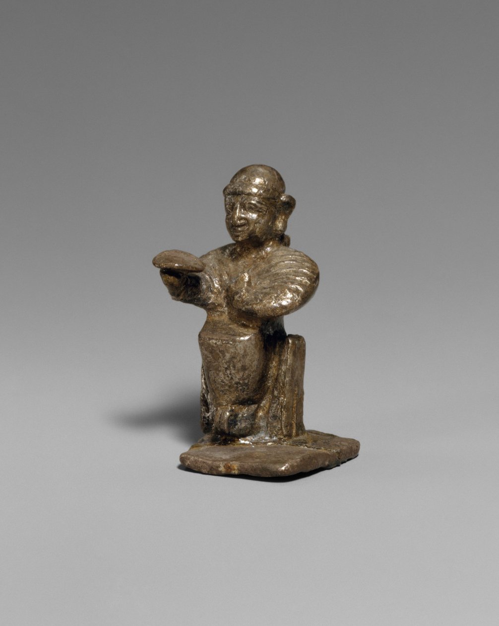 Seated female, c.14th–13th century BC (silver) av Hittite
