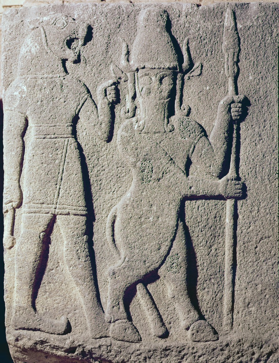 Den hettittiske guden Uomi, Karkemish, 11.–9. århundre f.Kr av Hittite