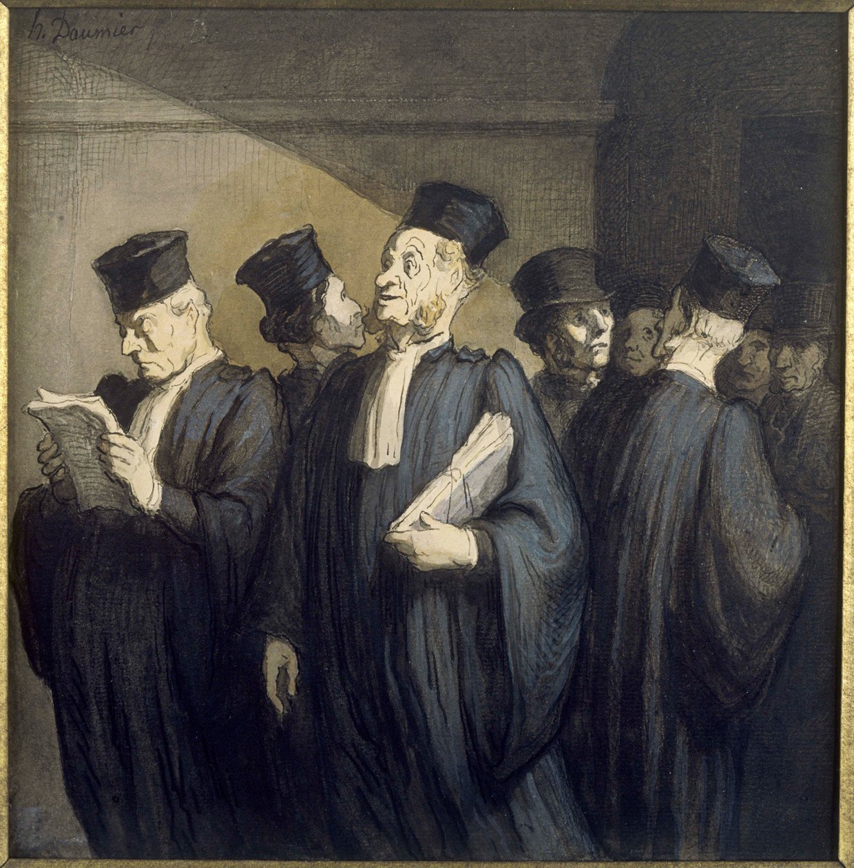 Før høringen av Honoré Daumier