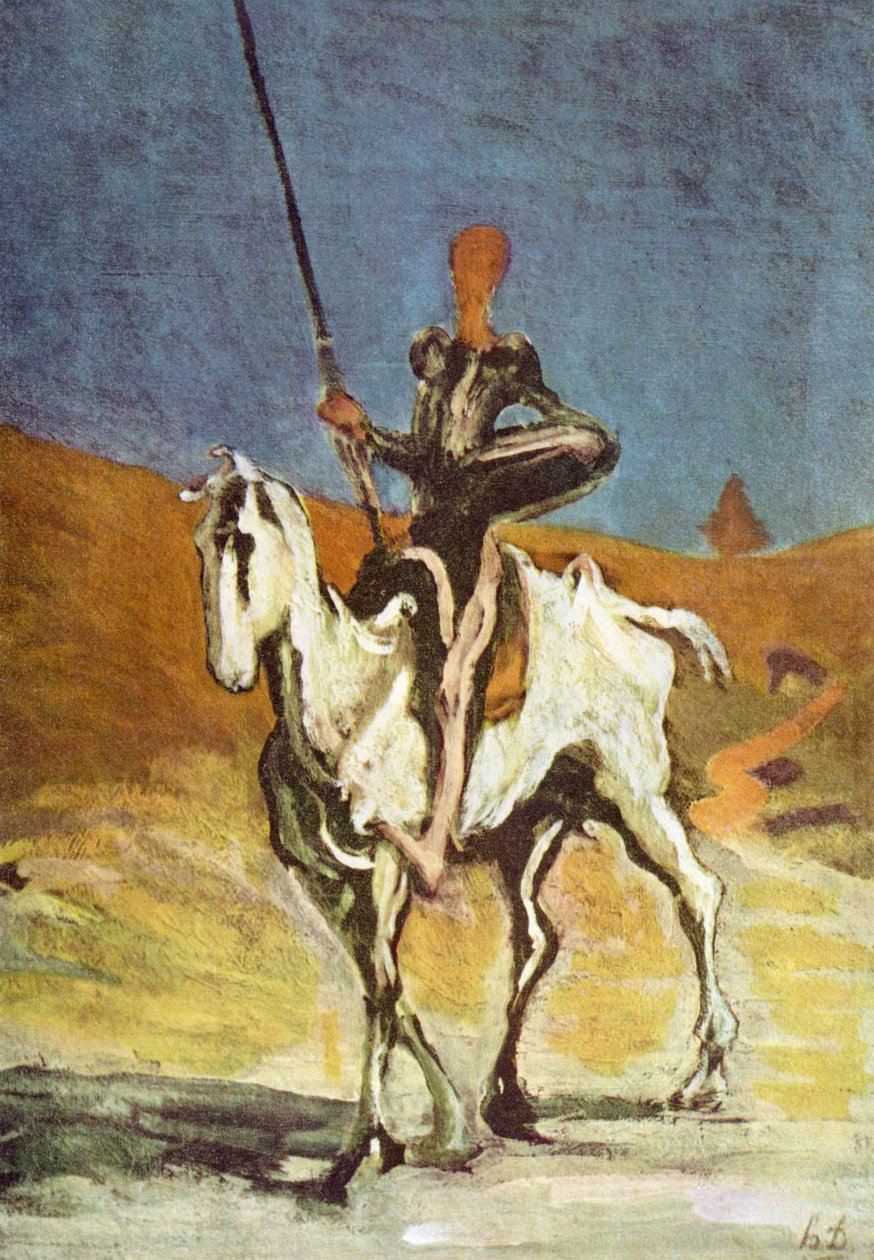 Don Quixote av Honoré Daumier
