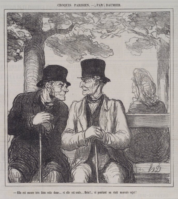 Hun er fremdeles veldig flink denne damen ... av Honoré Daumier