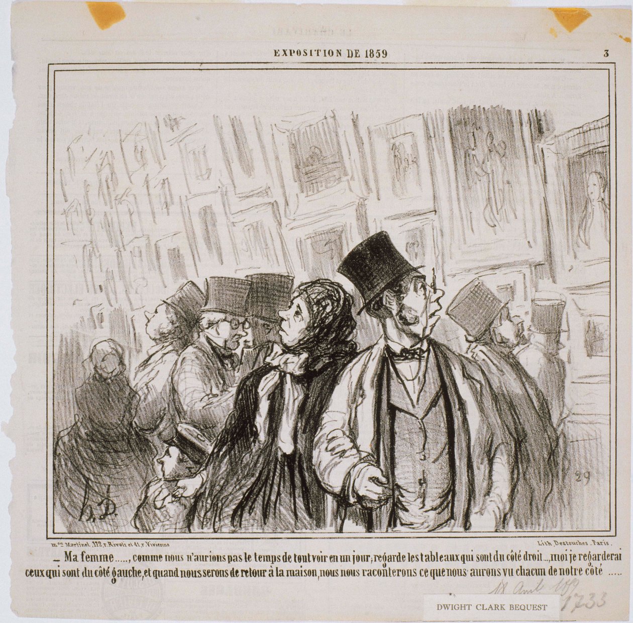 Utstilling fra 1859 - Min kone ... Som vi ikke ville ha ... av Honoré Daumier