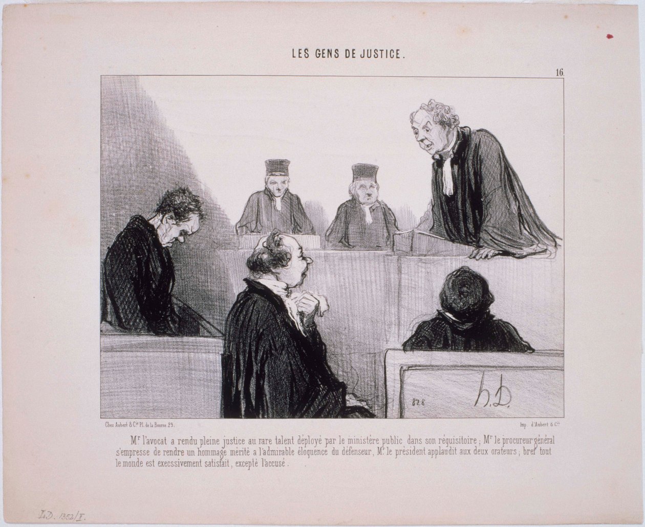 The Justice of People - Mr. LAvocat ga full rettferdighet ... av Honoré Daumier