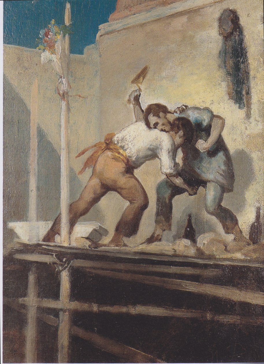 Murende murere av Honoré Daumier
