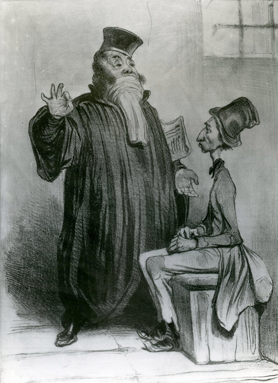 Robert-Macaire Avocat, 1836 (litografi) av Honoré Daumier