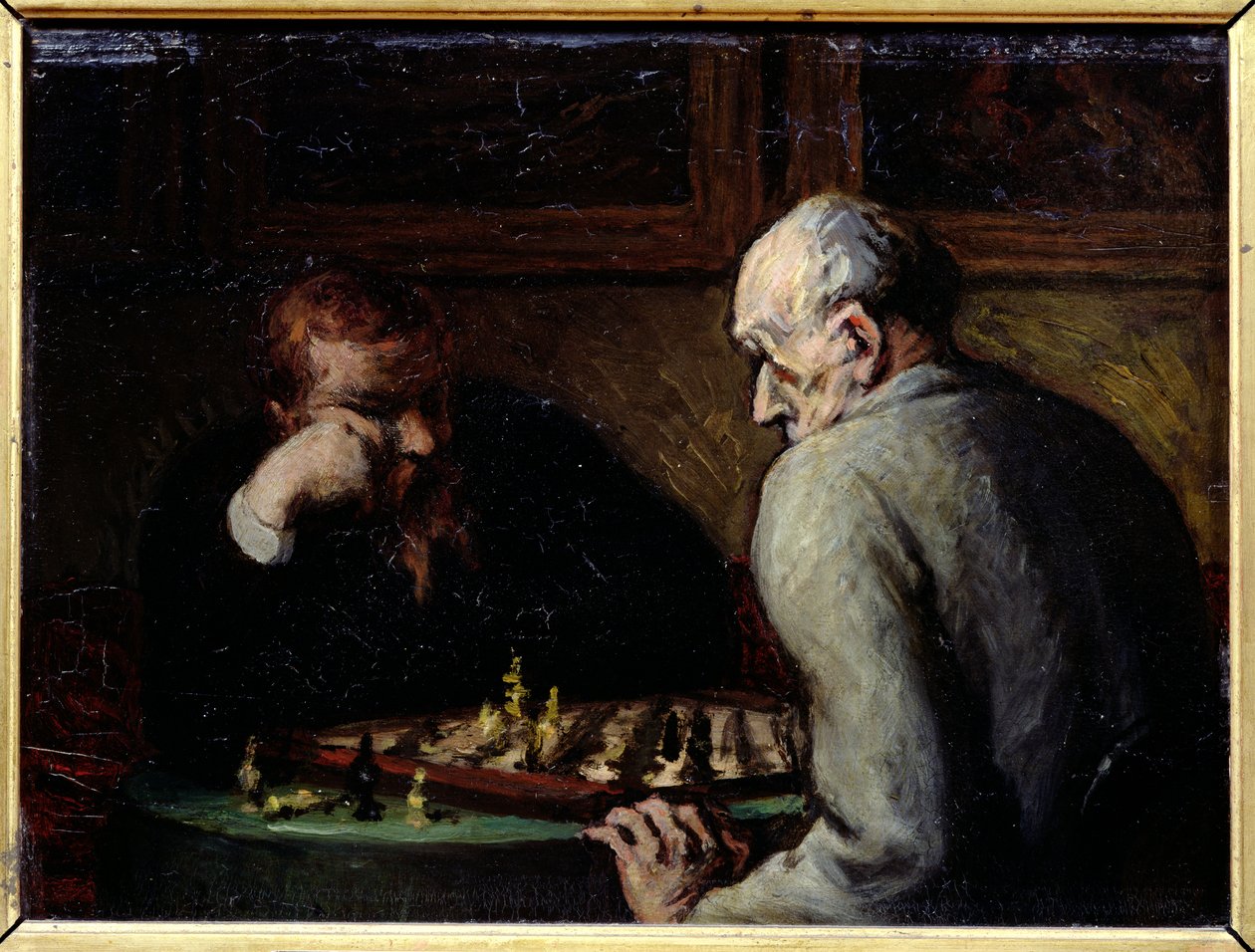 The Chess Players, ca. 1863-67 av Honoré Daumier