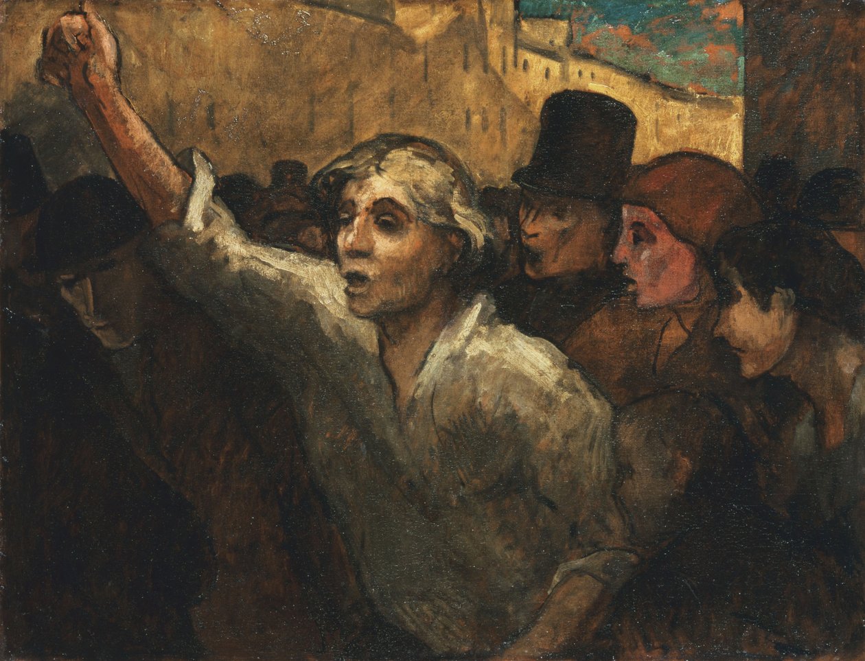 Opprøret (LEmeute) av Honoré Daumier