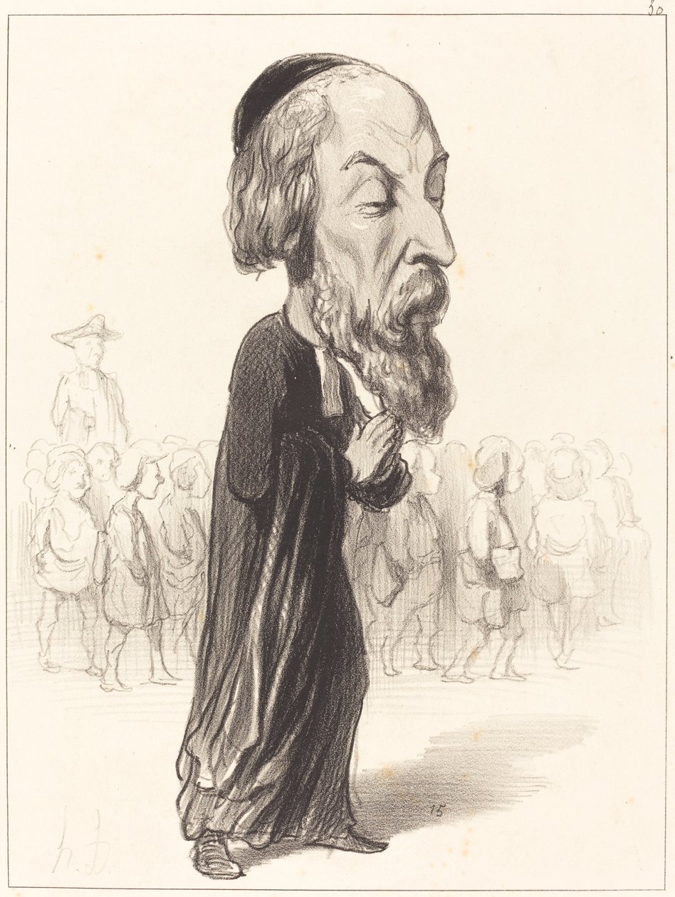 A. Fred. Pierre Comte de Falloux av Honoré Daumier