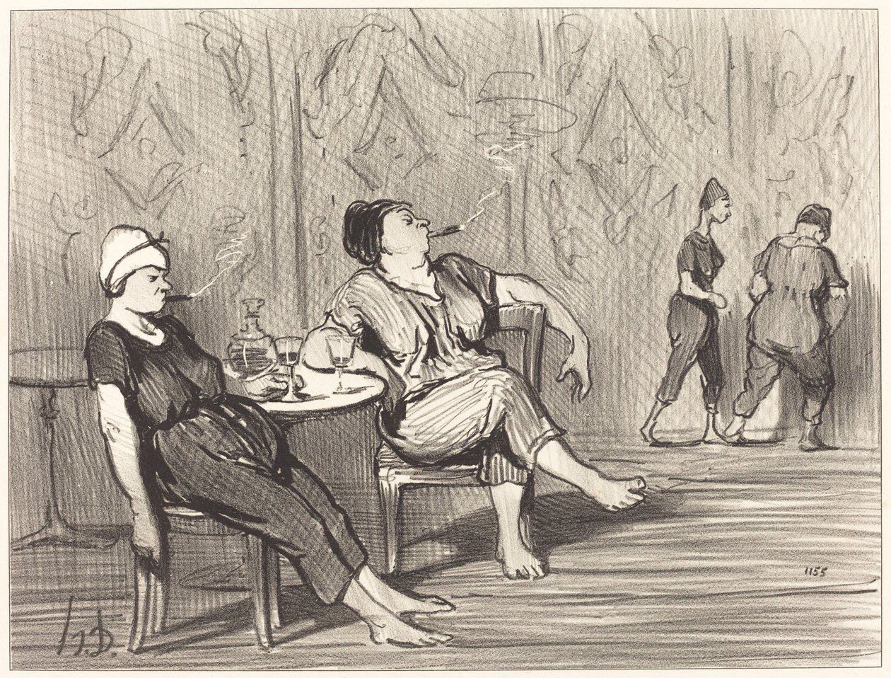 I baren av Honoré Daumier