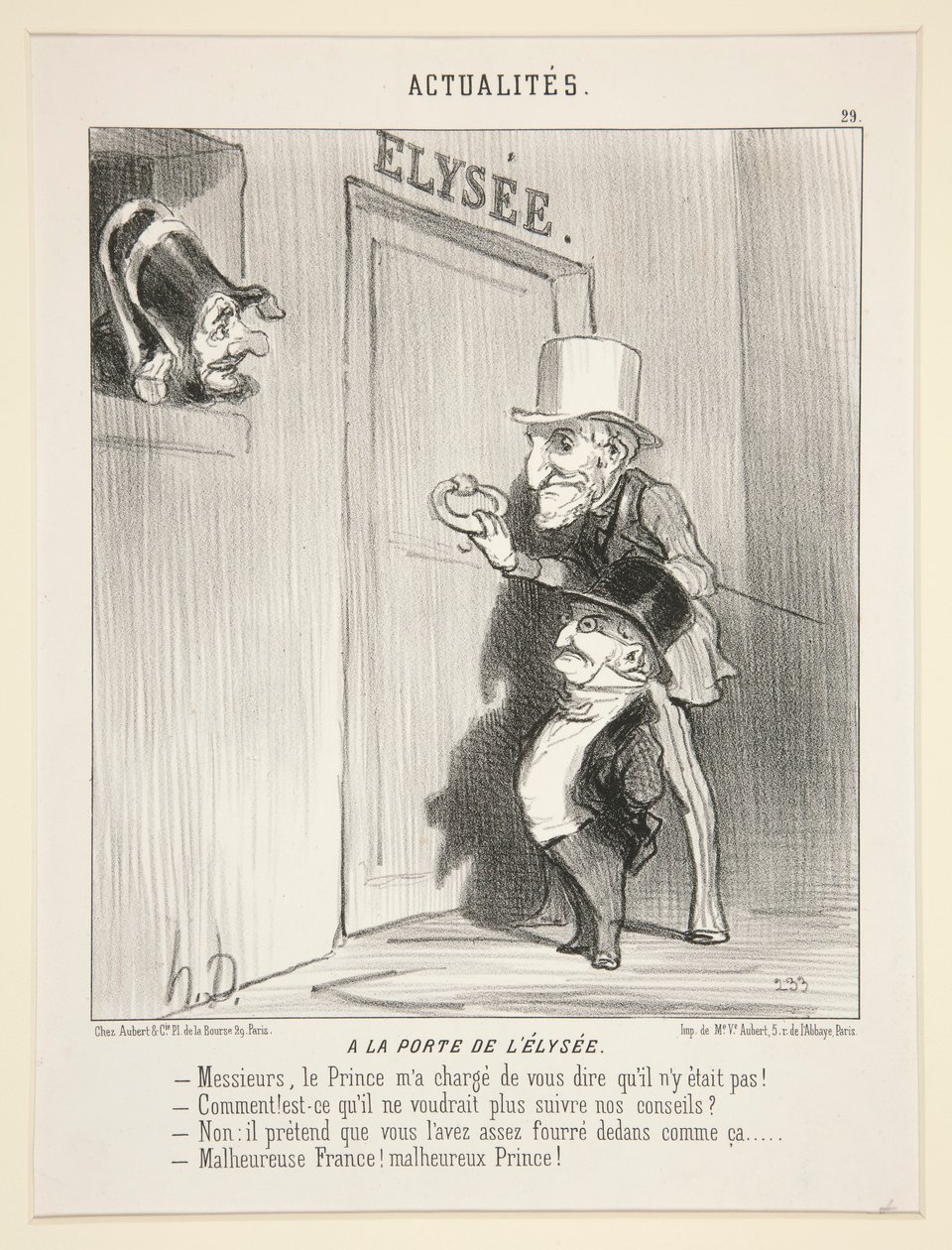 Ved døren til av Honoré Daumier