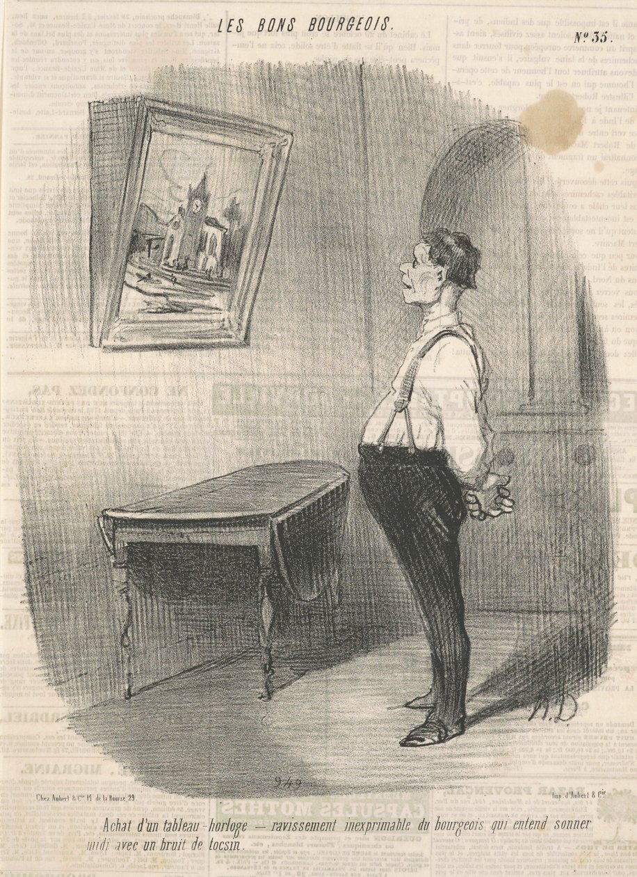 Kjøpe et klokkebrett av Honoré Daumier