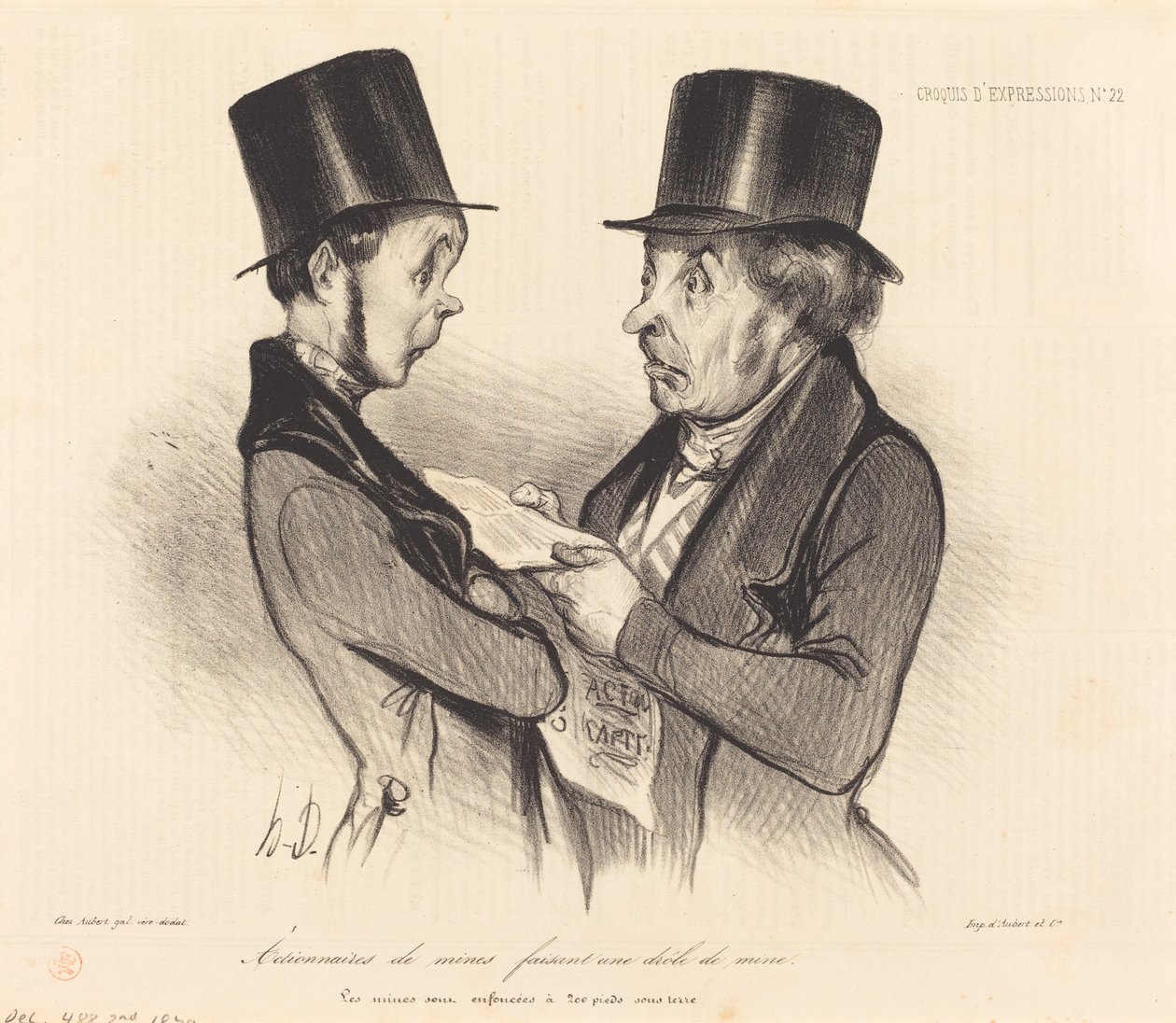 Mine aksjonærer... av Honoré Daumier