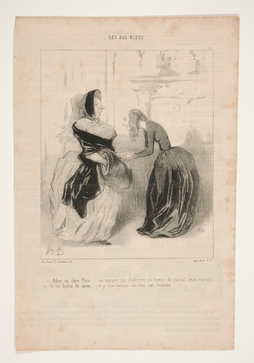 Farvel min kjære Flora av Honoré Daumier