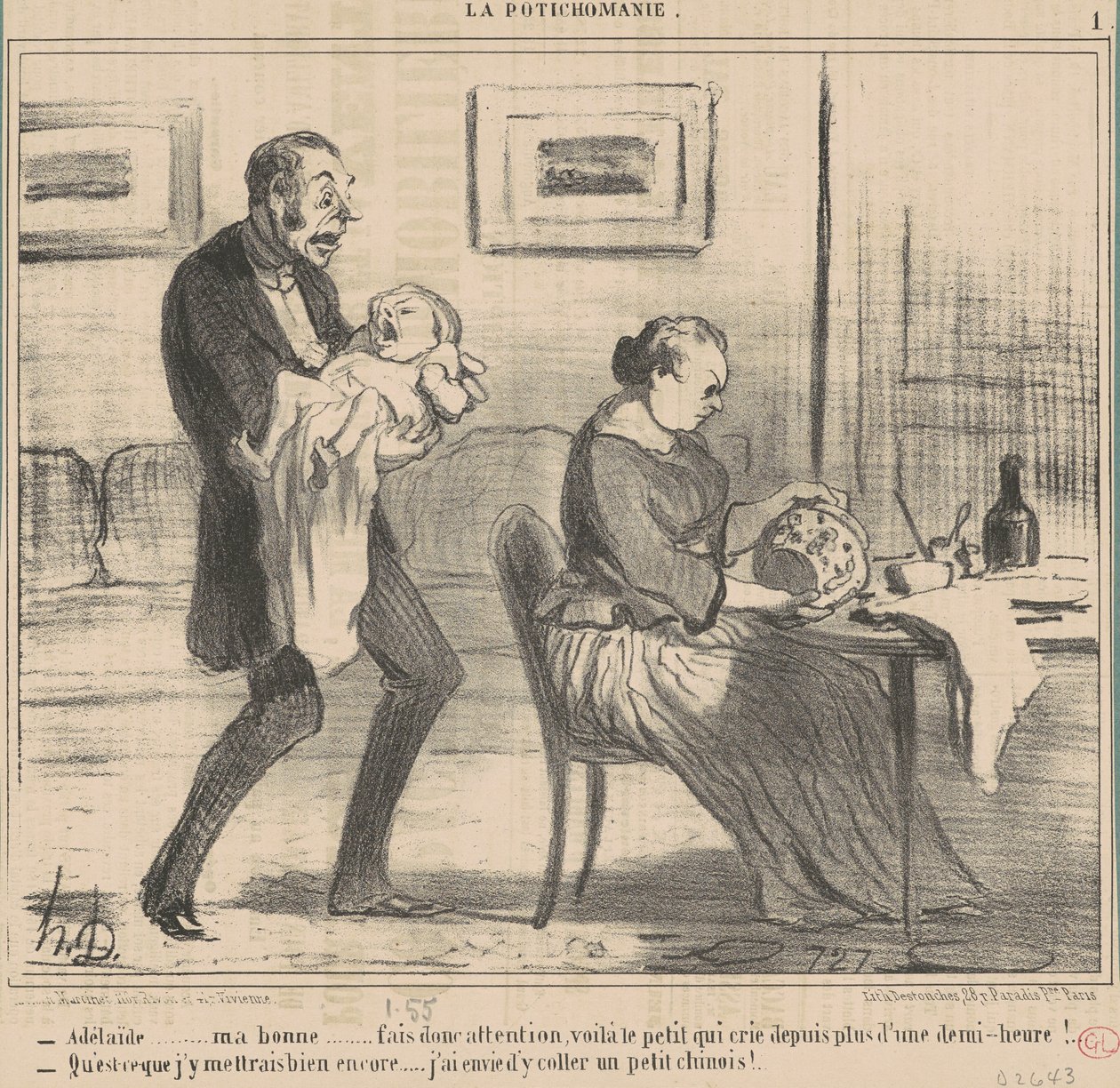 Adelaide ... herregud ... gjør det ... av Honoré Daumier