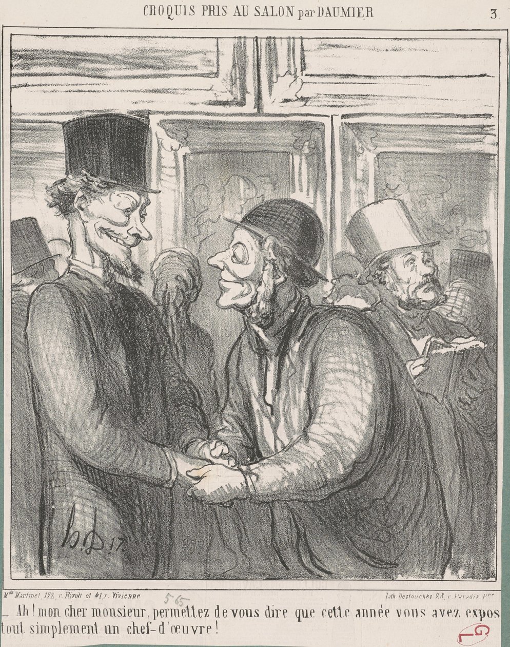 Ah! Min kjære herr, tillat... av Honoré Daumier