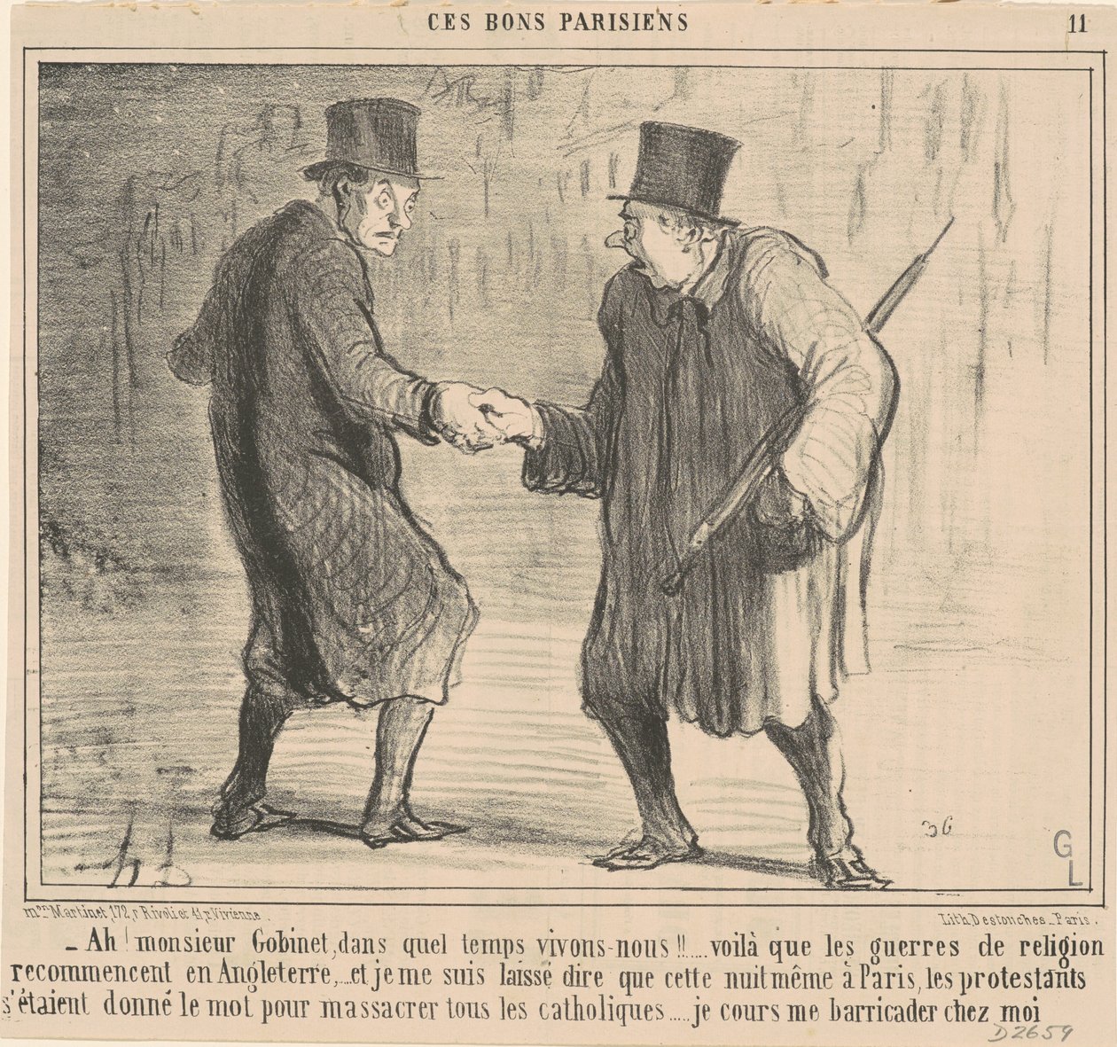 Ah! Monsieur Gobinet, når... av Honoré Daumier