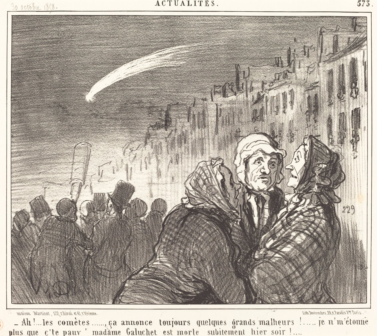 Ah!... kometene... av Honoré Daumier