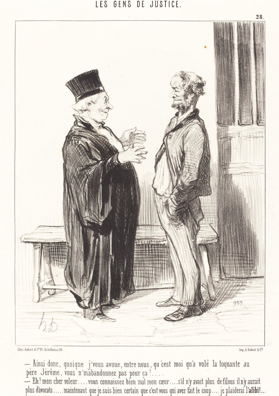 Så selv om jeg innrømmer... av Honoré Daumier