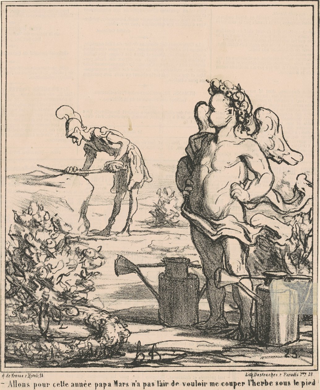 La oss gå for året pappa mars... av Honoré Daumier