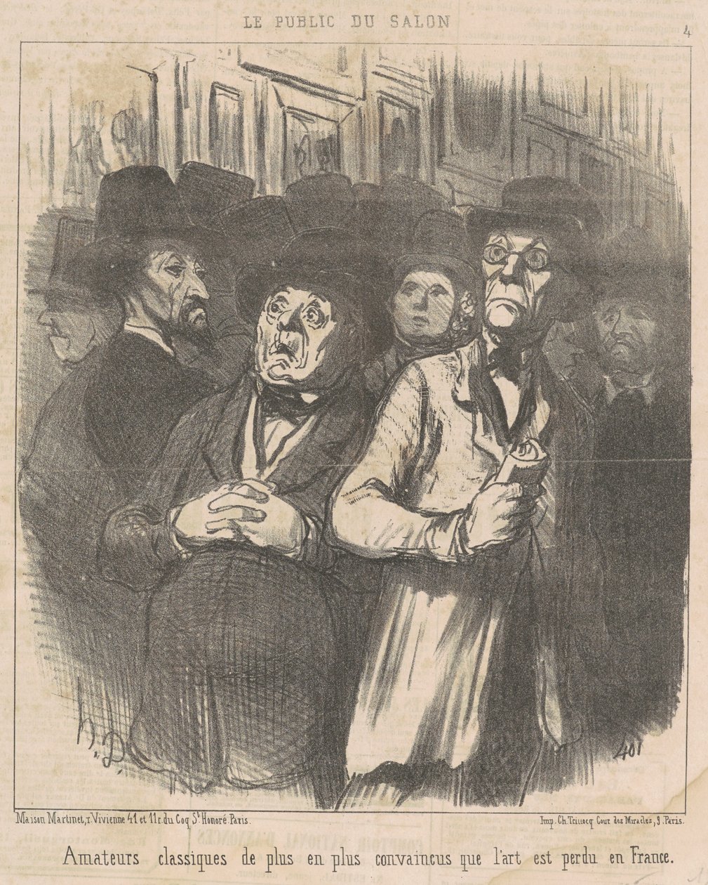 Klassiske amatører ... overbevist ... av Honoré Daumier