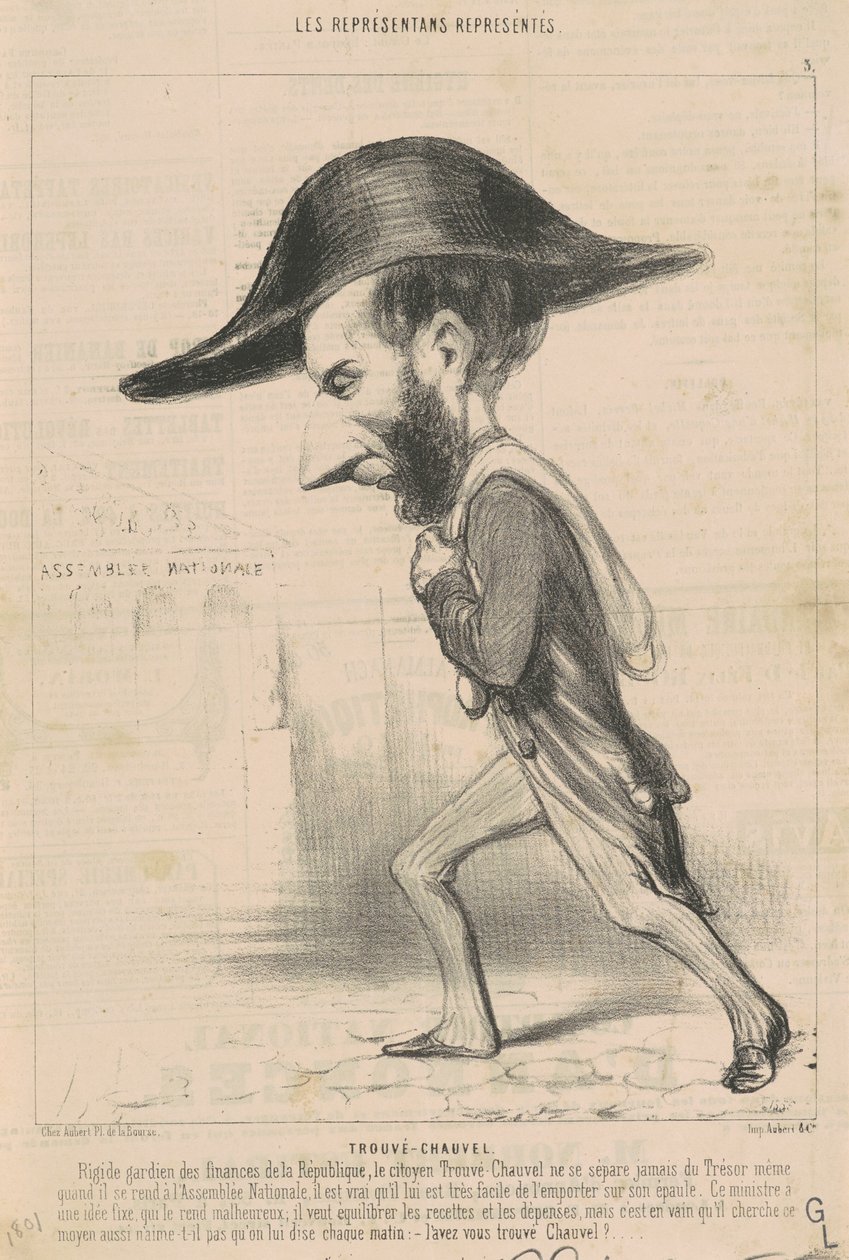 Ariste fant Chauvel av Honoré Daumier