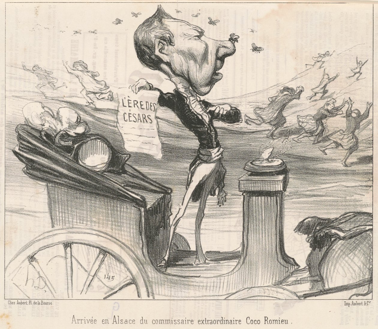 Kommissærens ankomst til Alsace ... av Honoré Daumier