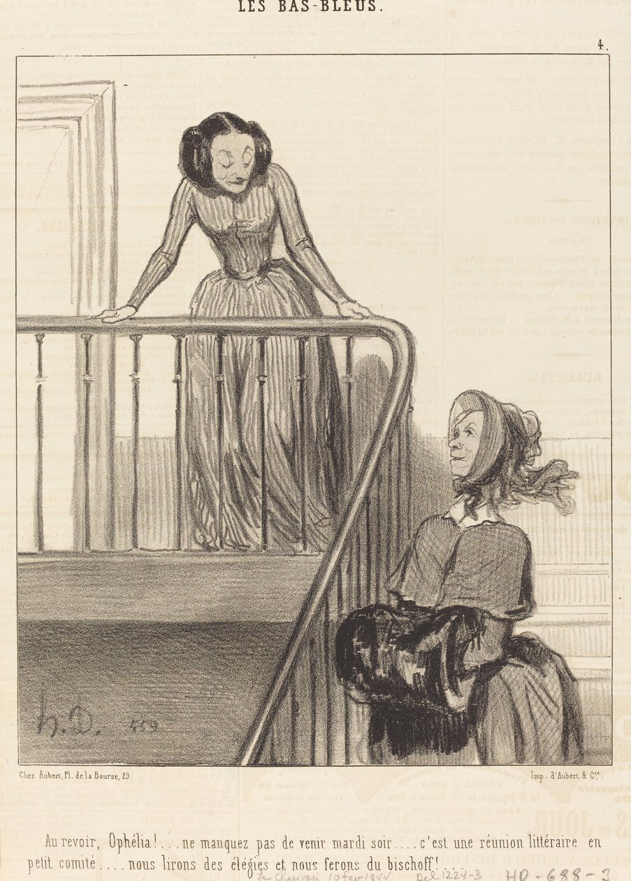 Farvel, Ophelia!... ikke gå glipp av... av Honoré Daumier