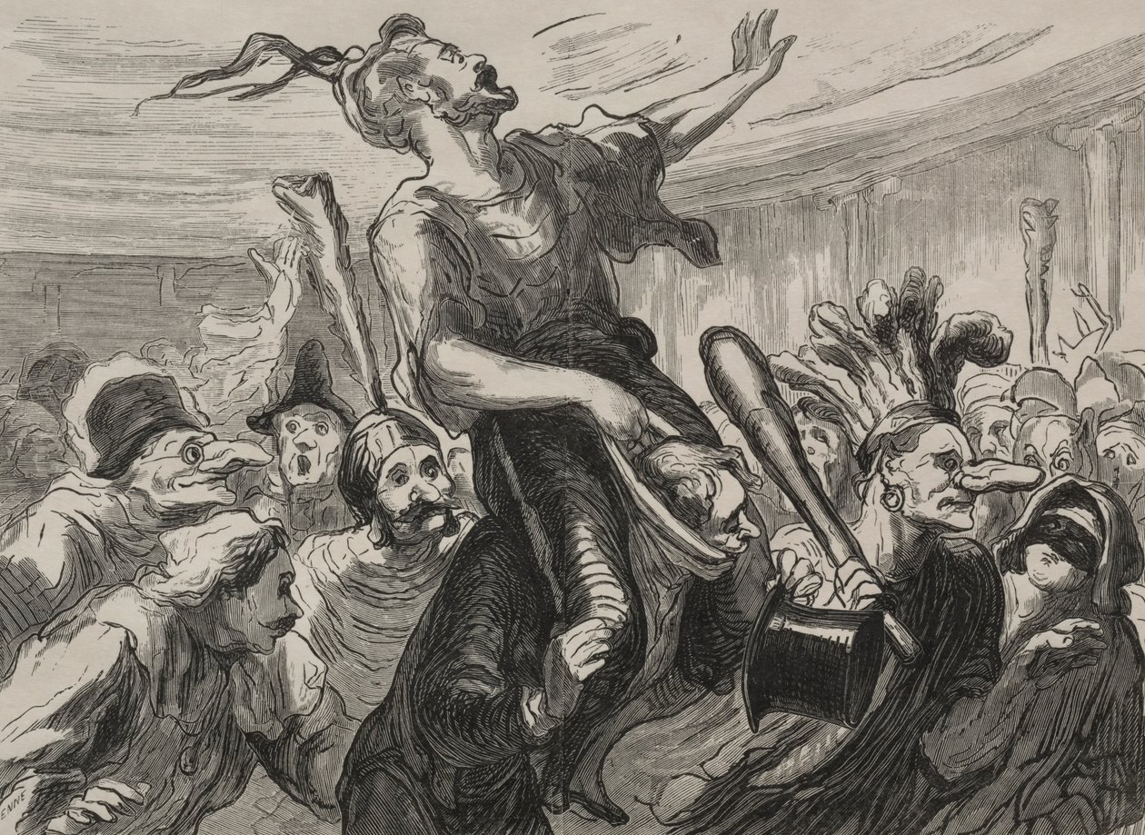 Operaball: lenge leve flambartene. av Honoré Daumier