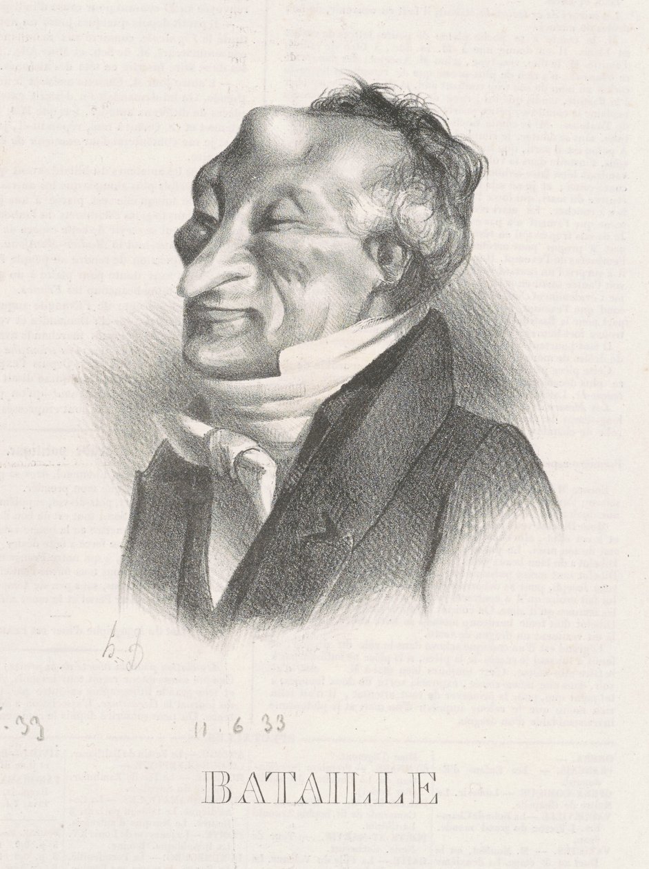 Bataille (Alex. Simon Pataille)norvegian av Honoré Daumier