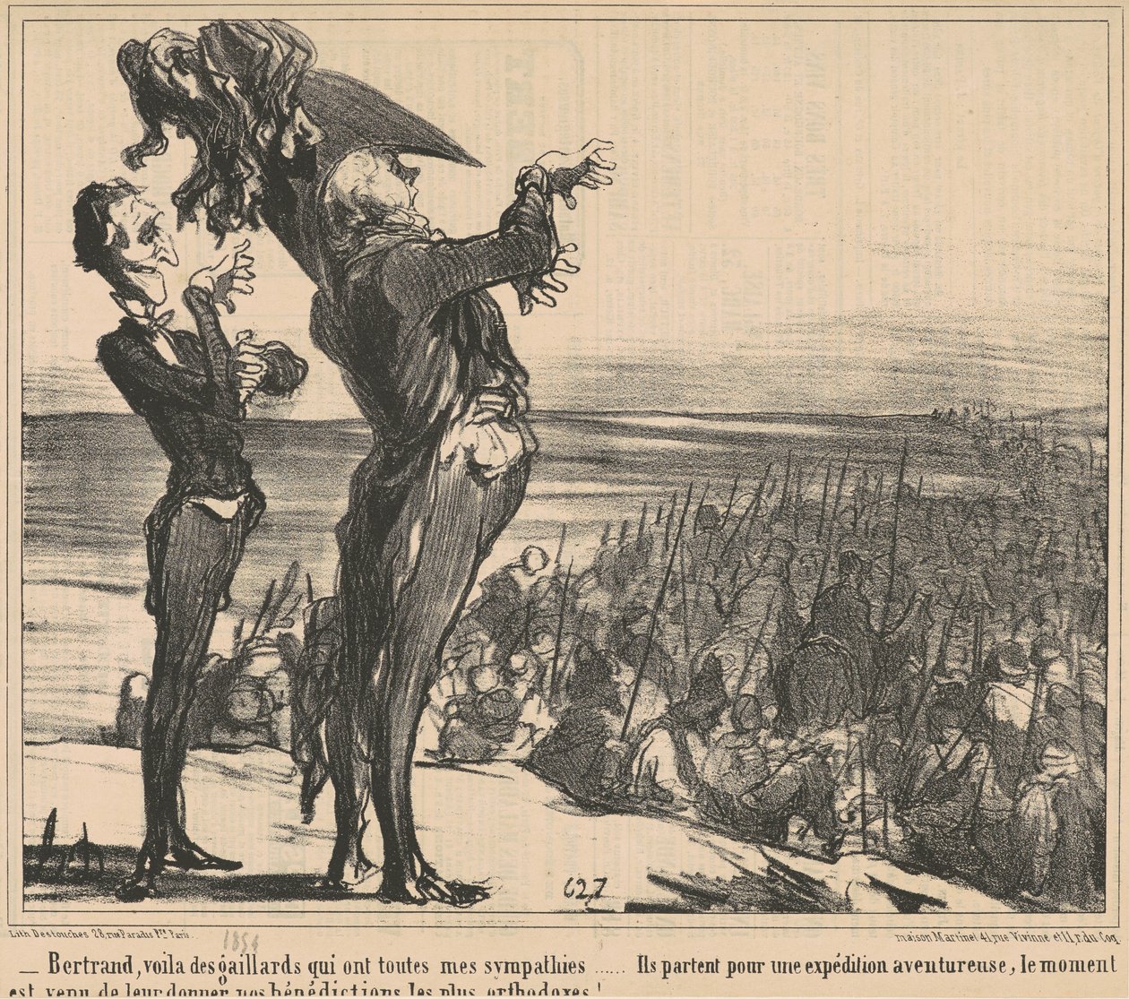 Bertrand, her er noen karer... av Honoré Daumier