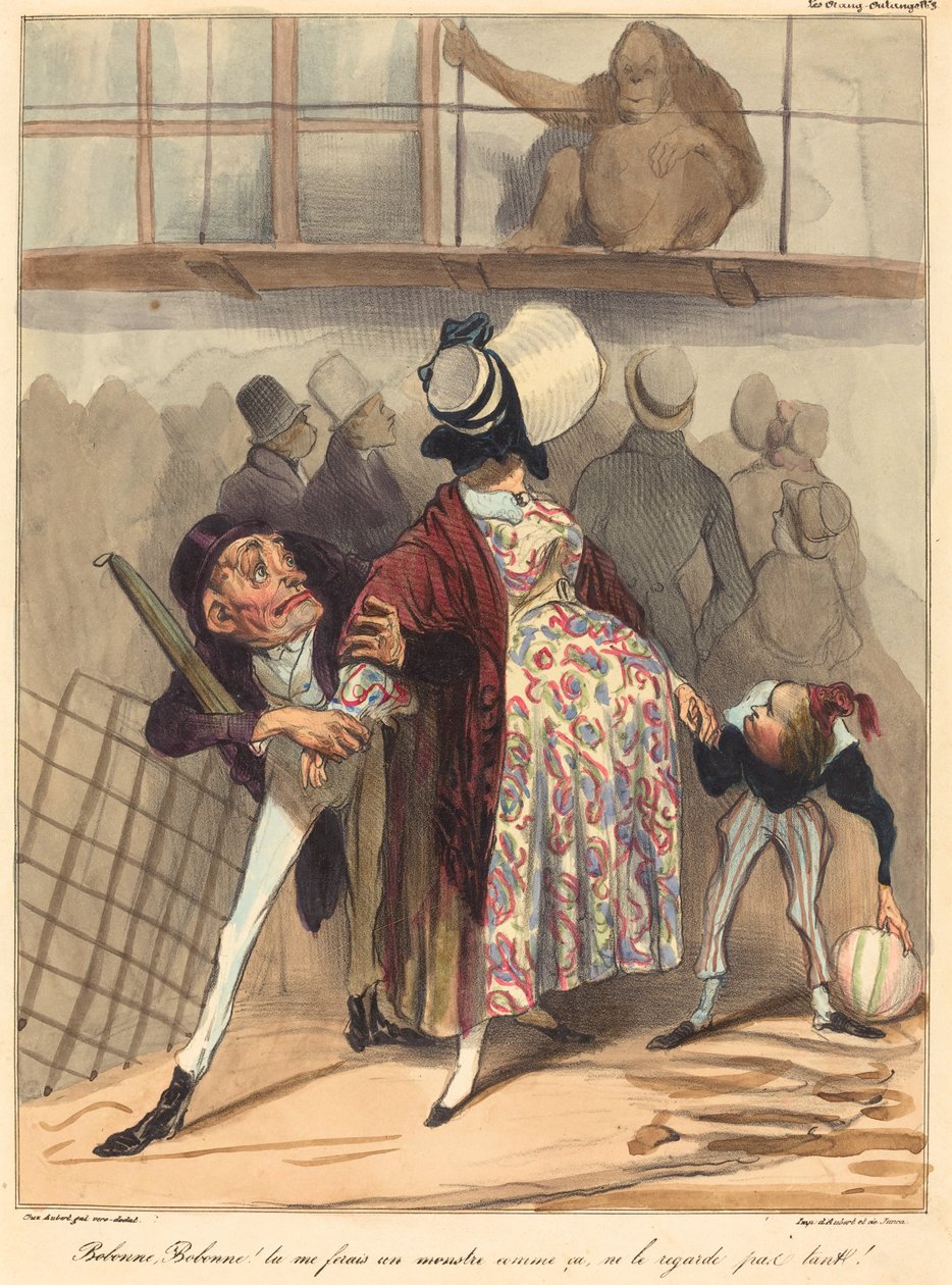 Bobonne... ikke se så mye på ham! av Honoré Daumier
