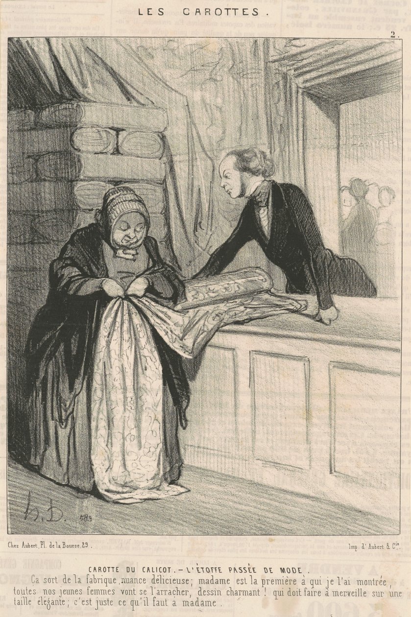 Calico gulrøtter av Honoré Daumier