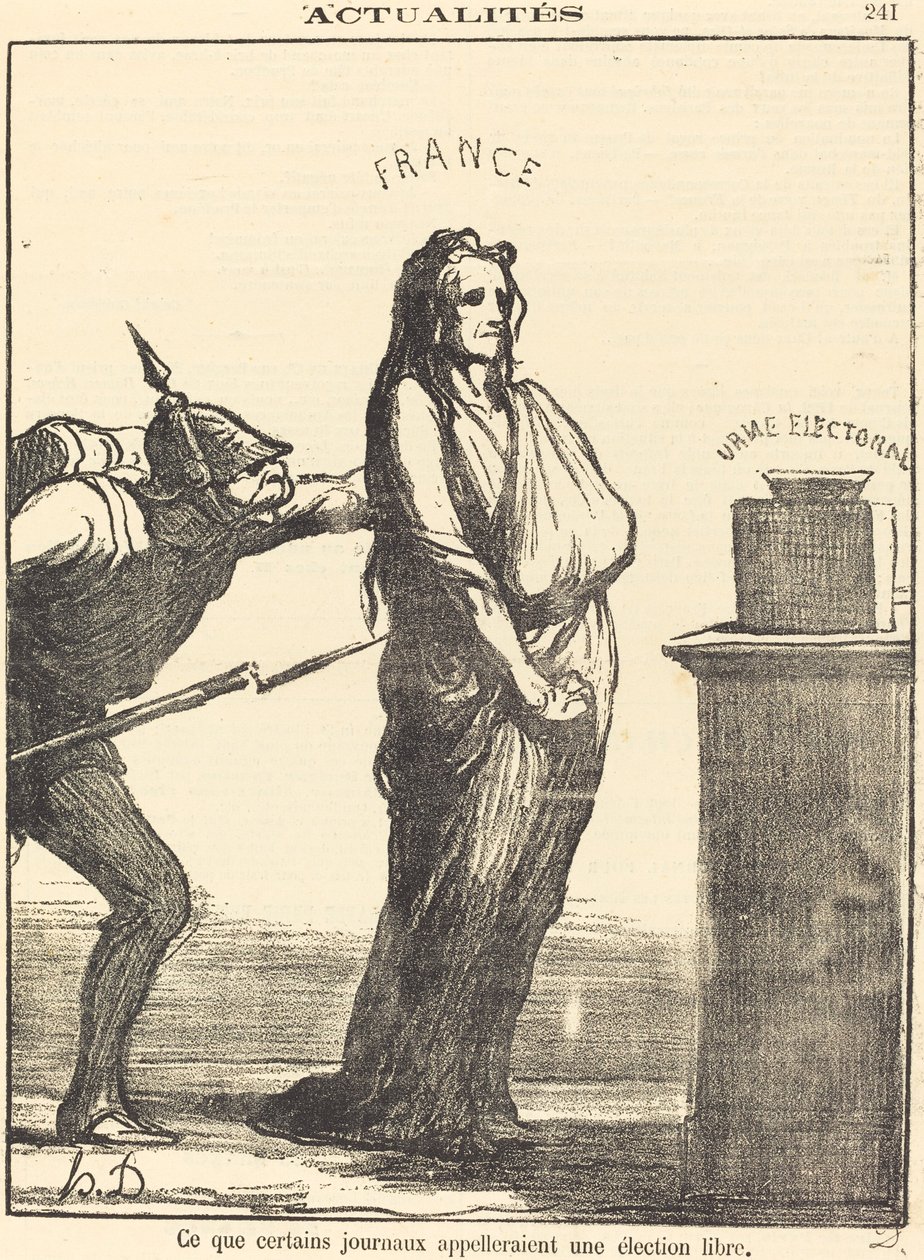 Hva noen aviser vil kalle... av Honoré Daumier