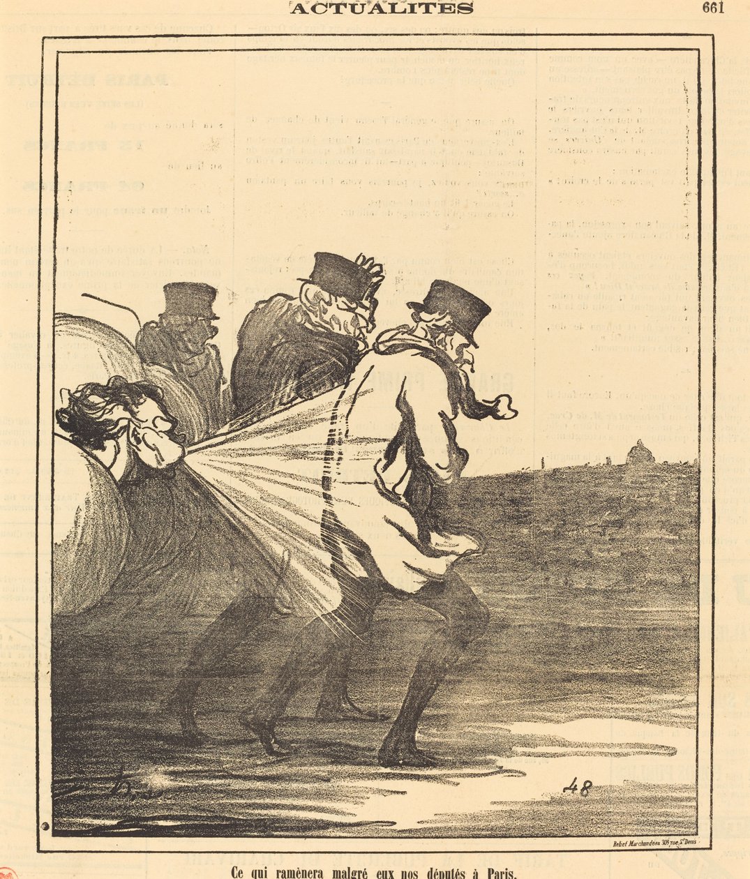 Som vil bringe... våre varamedlemmer tilbake til Paris av Honoré Daumier