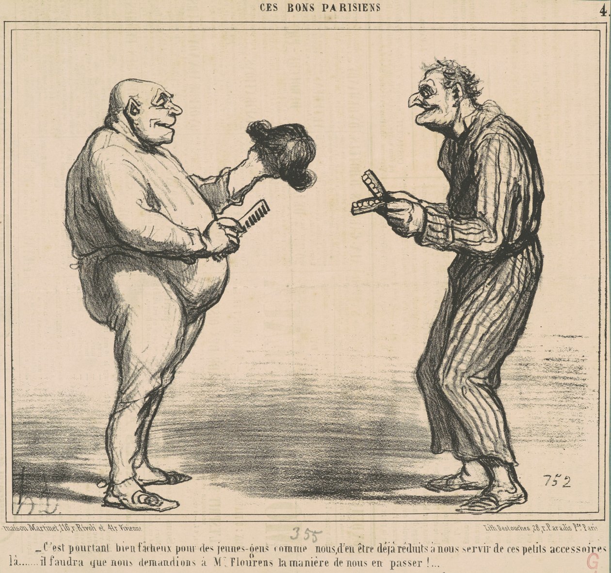 Det er imidlertid uheldig for... av Honoré Daumier