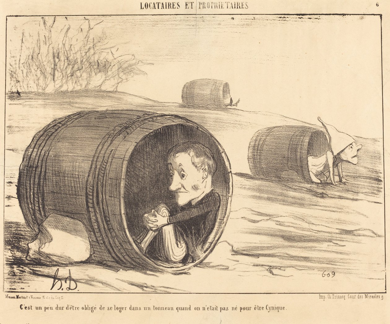 Det er litt vanskelig å måtte av Honoré Daumier