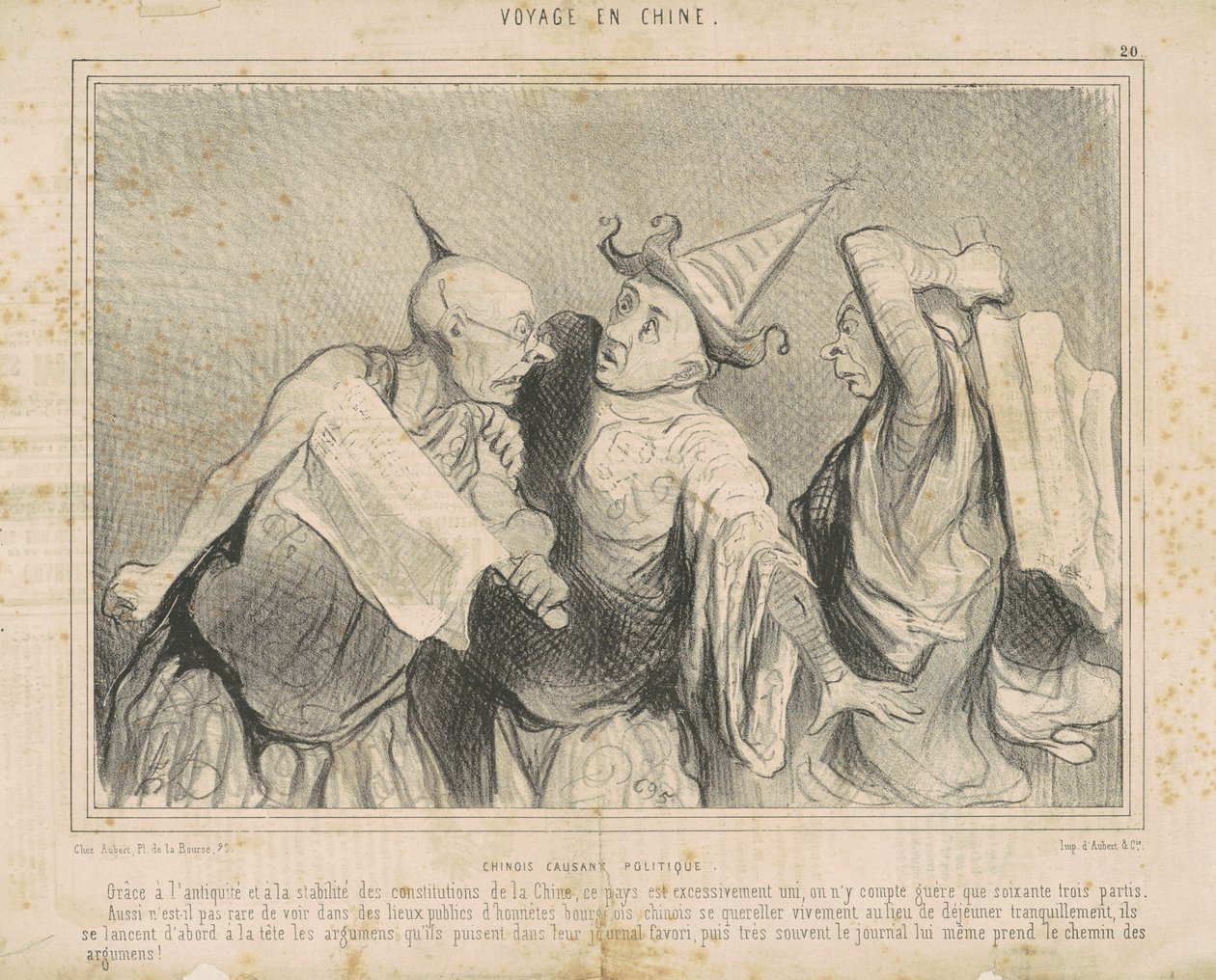 Kinesisk chattepolitikk av Honoré Daumier