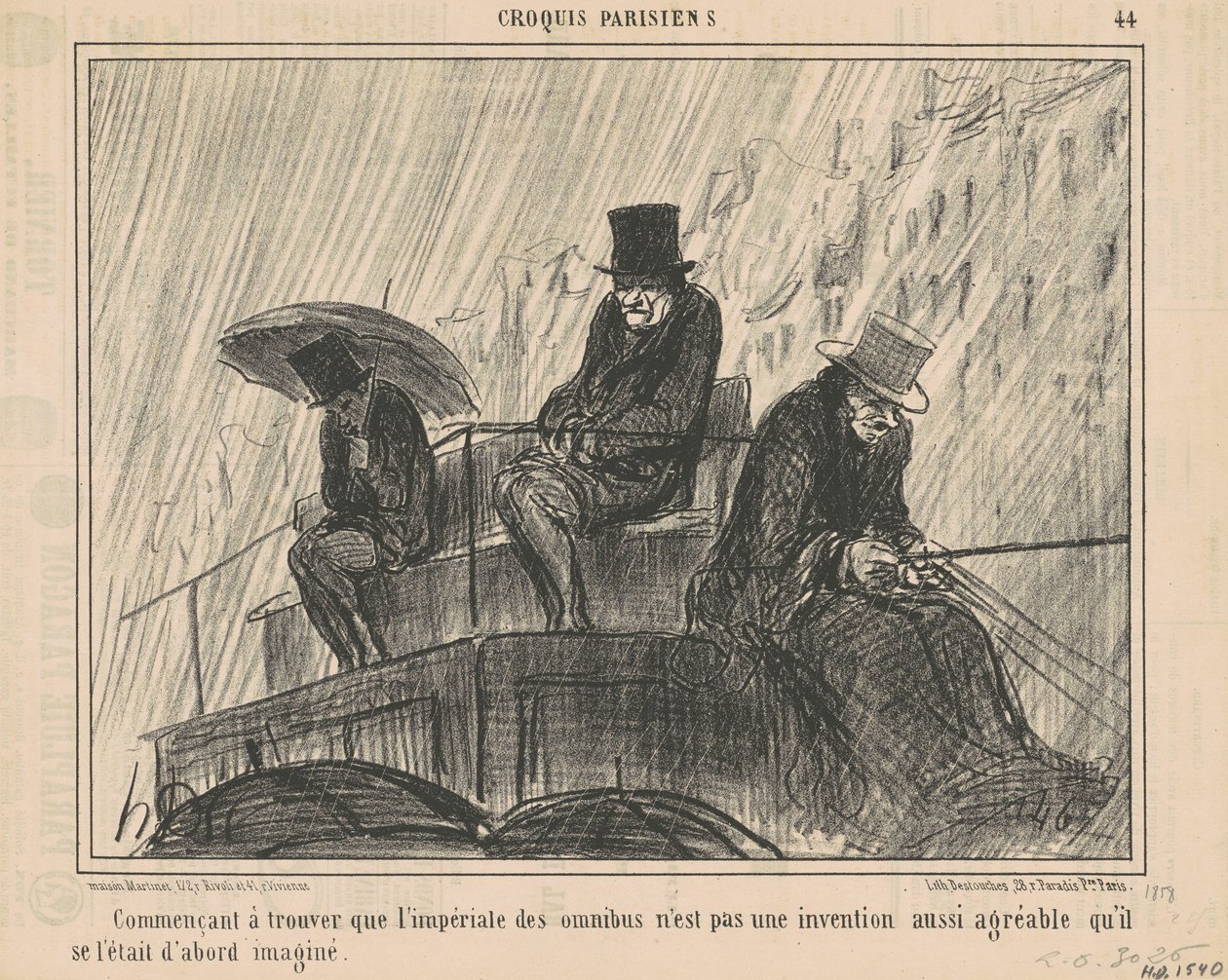 Begynner å finne at den keiserlige ... av Honoré Daumier