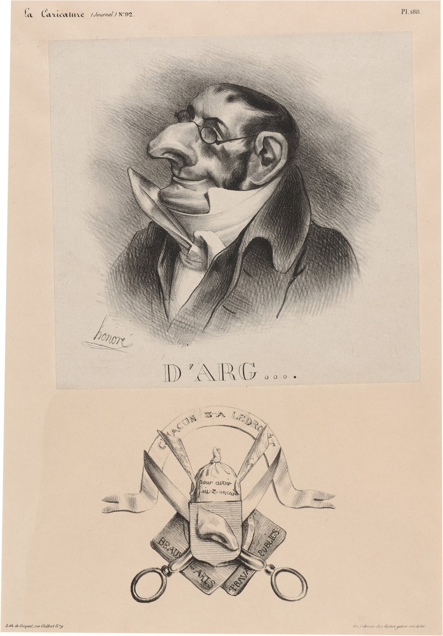 Greve av Argout av Honoré Daumier