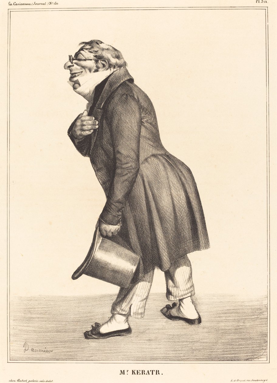 Greve av Keratry av Honoré Daumier