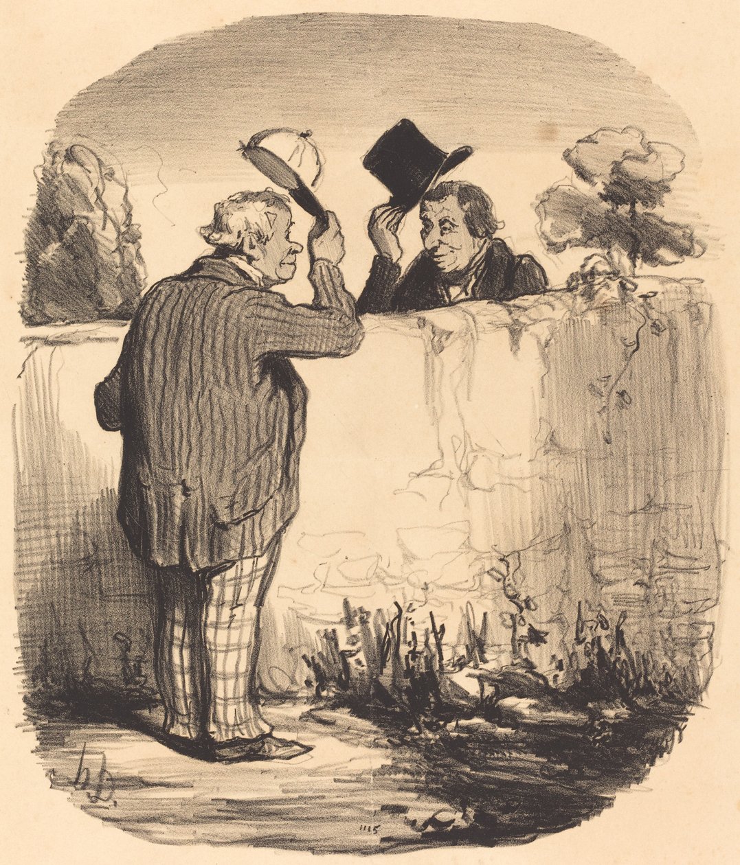 to gode naboer av Honoré Daumier