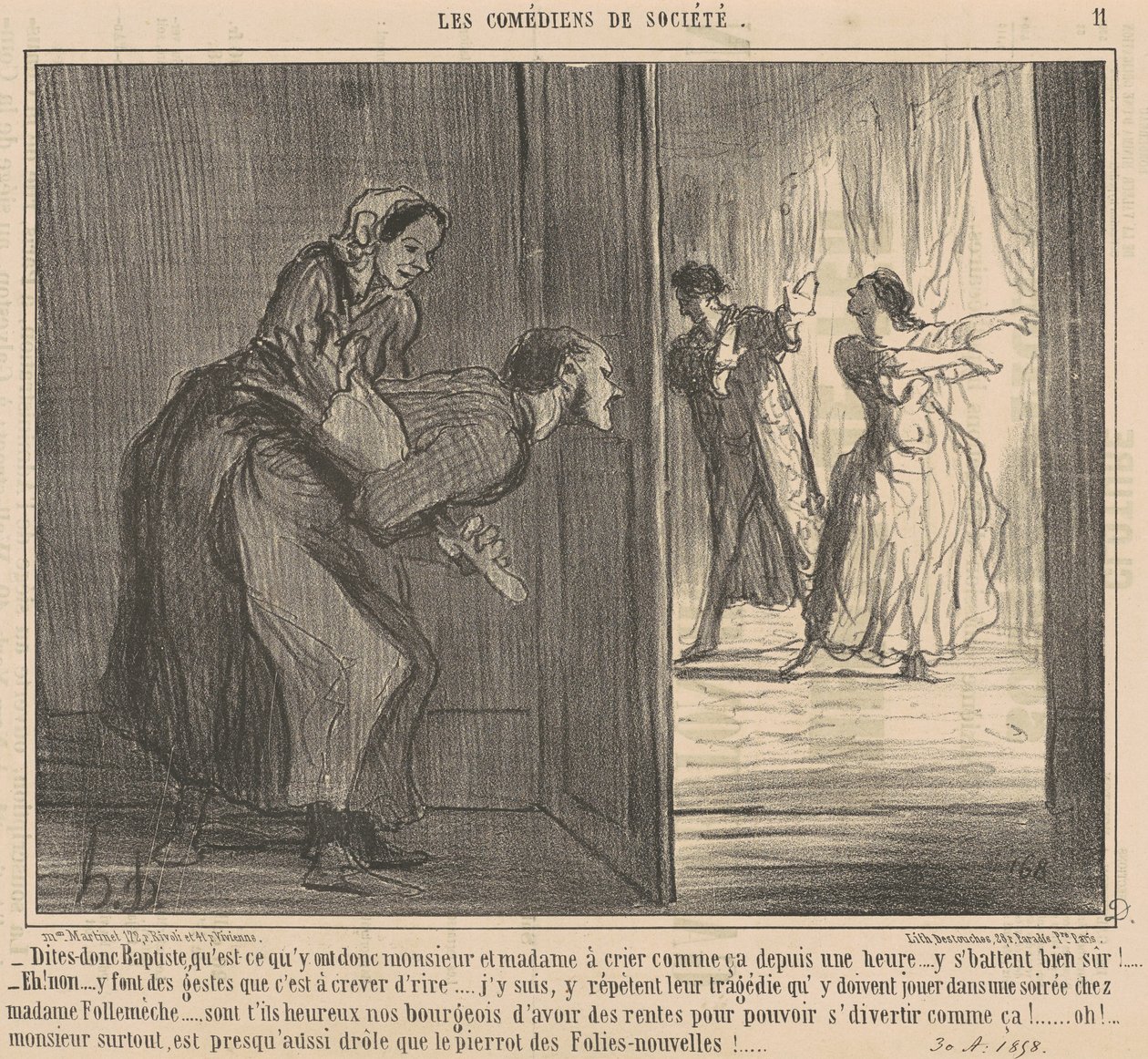 Si Baptiste... av Honoré Daumier