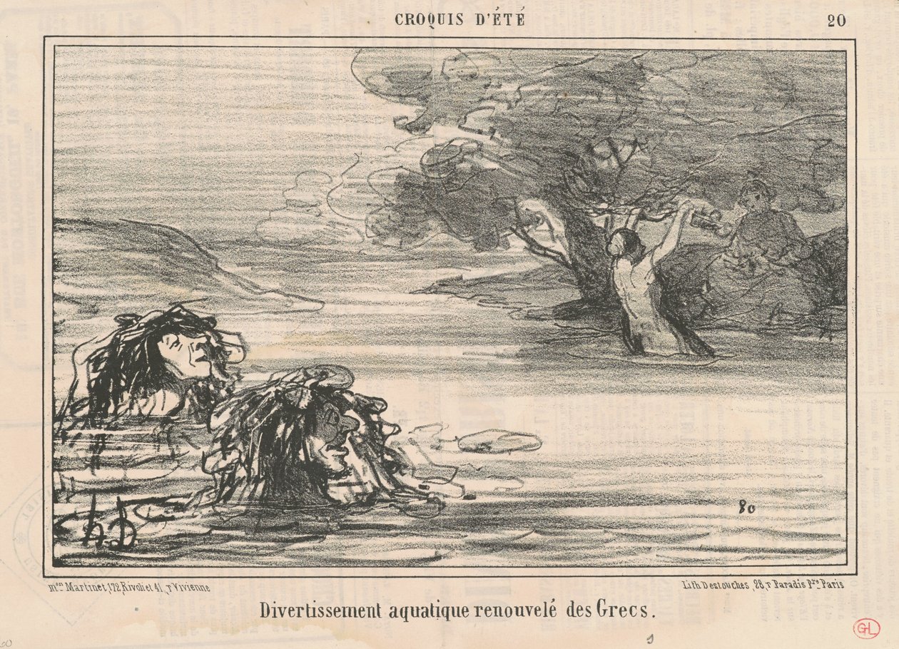 Underholdning ... fornyet fra grekerne av Honoré Daumier