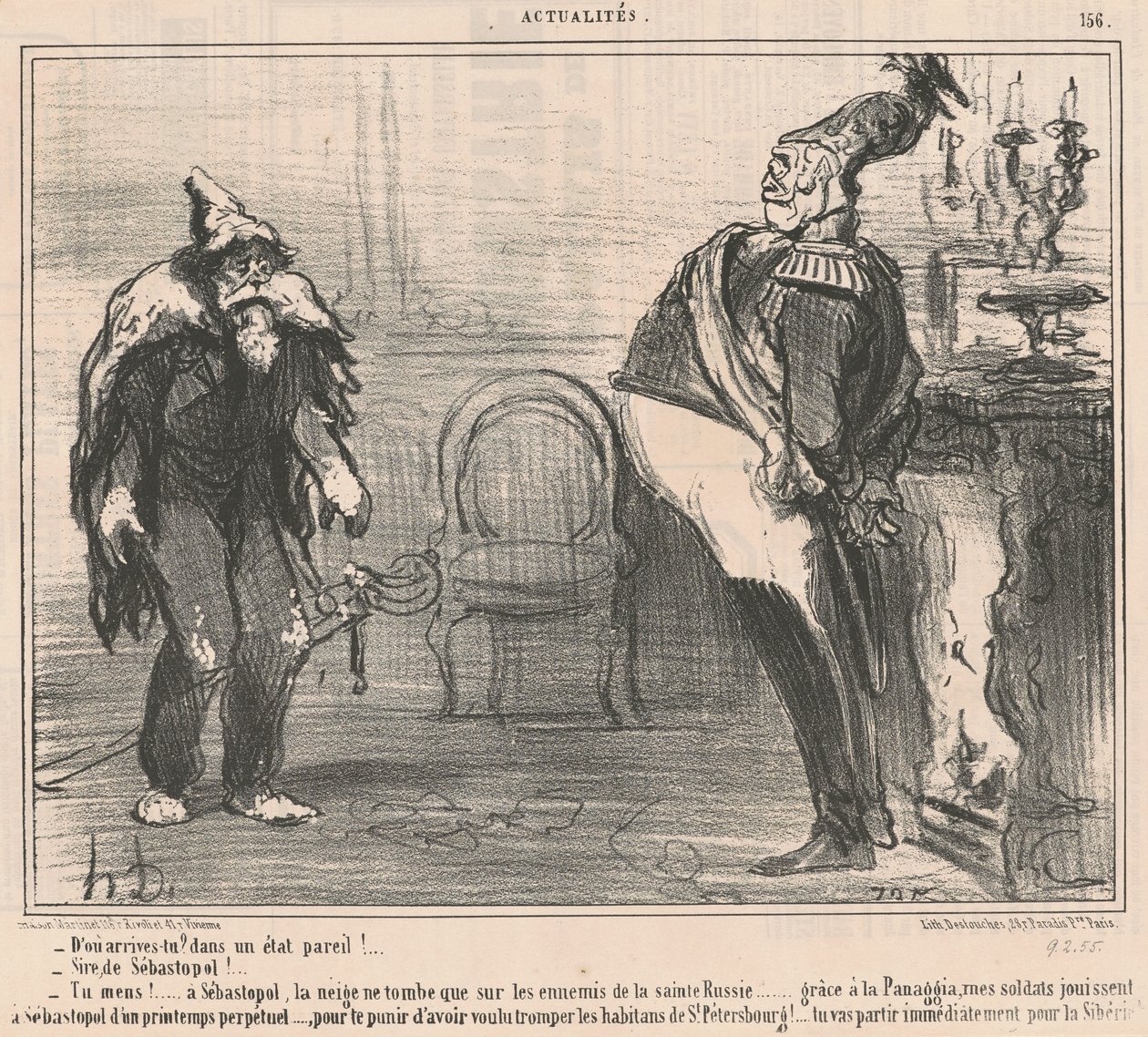 Hvor er du fra? av Honoré Daumier