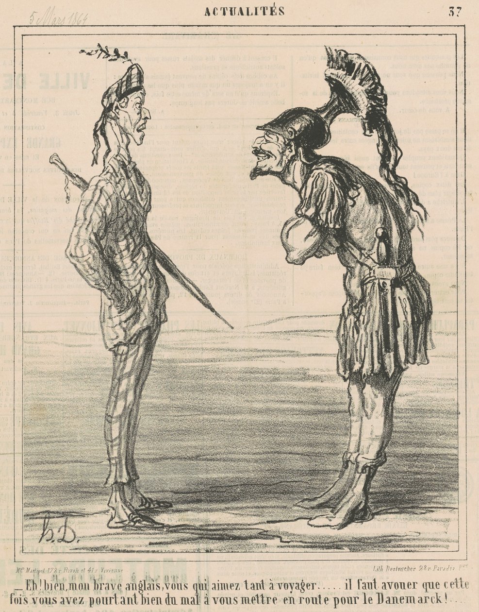 Vi vil! Mitt modige engelsk... av Honoré Daumier