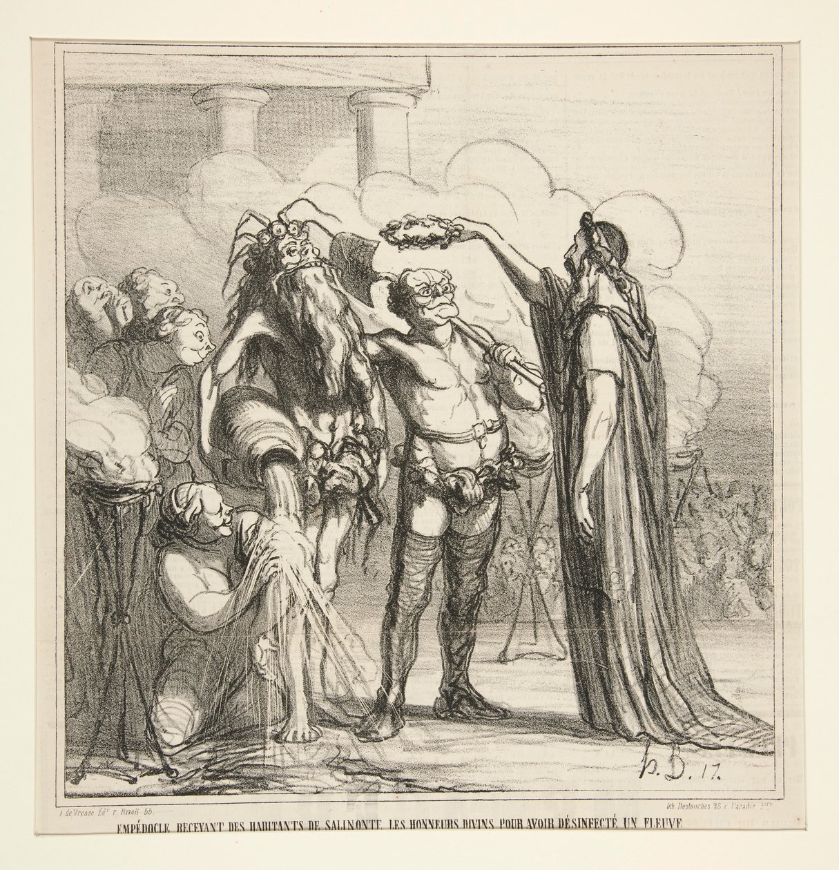 Empedokles mottar av Honoré Daumier